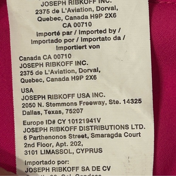 Joseph Ribkoff Hot Pink Ruffle‎ Sleeve Blouse Size 6 - Picture 9 of 15